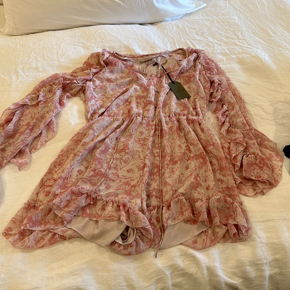 Allsaints floral romper